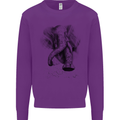 An Abstract Elephant Environment Kids Sweatshirt Jumper Purple