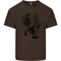 An Abstract Elephant Environment Kids T-Shirt Childrens Chocolate
