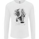 An Abstract Elephant Environment Mens Long Sleeve T-Shirt White