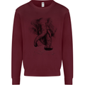 An Abstract Elephant Environment Mens Sweatshirt Jumper Maroon