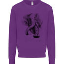 An Abstract Elephant Environment Mens Sweatshirt Jumper Purple