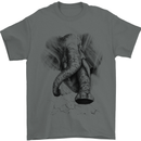 An Abstract Elephant Environment Mens T-Shirt Cotton Gildan Charcoal