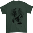 An Abstract Elephant Environment Mens T-Shirt Cotton Gildan Forest Green