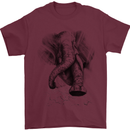 An Abstract Elephant Environment Mens T-Shirt Cotton Gildan Maroon