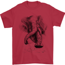 An Abstract Elephant Environment Mens T-Shirt Cotton Gildan Red
