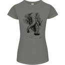 An Abstract Elephant Environment Womens Petite Cut T-Shirt Charcoal