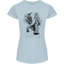 An Abstract Elephant Environment Womens Petite Cut T-Shirt Light Blue