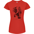 An Abstract Elephant Environment Womens Petite Cut T-Shirt Red