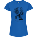 An Abstract Elephant Environment Womens Petite Cut T-Shirt Royal Blue