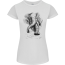 An Abstract Elephant Environment Womens Petite Cut T-Shirt White