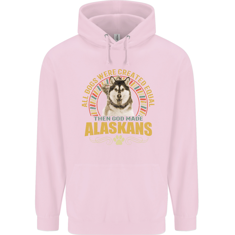 An Alaskan Dog Childrens Kids Hoodie Light Pink