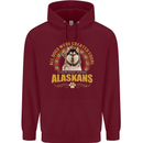 An Alaskan Dog Childrens Kids Hoodie Maroon