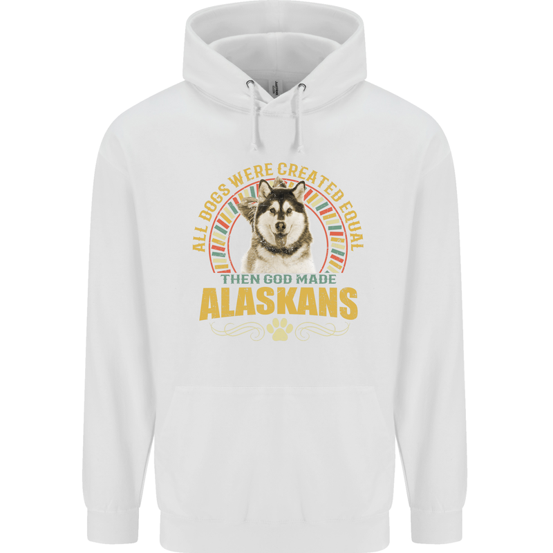 An Alaskan Dog Childrens Kids Hoodie White