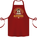 An Alaskan Dog Cotton Apron 100% Organic Maroon