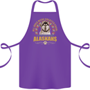 An Alaskan Dog Cotton Apron 100% Organic Purple