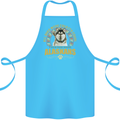 An Alaskan Dog Cotton Apron 100% Organic Turquoise