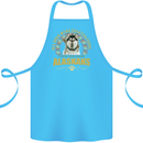 An Alaskan Dog Cotton Apron 100% Organic Turquoise