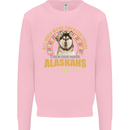 An Alaskan Dog Kids Sweatshirt Jumper Light Pink
