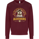 An Alaskan Dog Kids Sweatshirt Jumper Maroon
