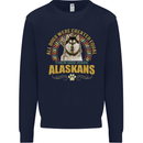 An Alaskan Dog Kids Sweatshirt Jumper Navy Blue