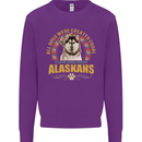 An Alaskan Dog Kids Sweatshirt Jumper Purple