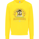 An Alaskan Dog Kids Sweatshirt Jumper Yellow