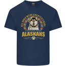 An Alaskan Dog Kids T-Shirt Childrens Navy Blue