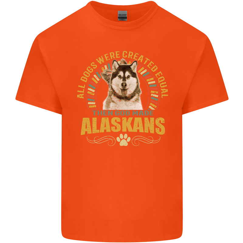 An Alaskan Dog Kids T-Shirt Childrens Orange