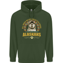 An Alaskan Dog Mens 80% Cotton Hoodie Forest Green
