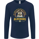 An Alaskan Dog Mens Long Sleeve T-Shirt Navy Blue