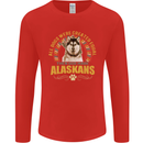 An Alaskan Dog Mens Long Sleeve T-Shirt Red