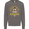 An Alaskan Dog Mens Sweatshirt Jumper Charcoal