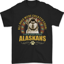 An Alaskan Dog Mens T-Shirt 100% Cotton Black