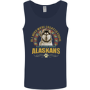An Alaskan Dog Mens Vest Tank Top Navy Blue