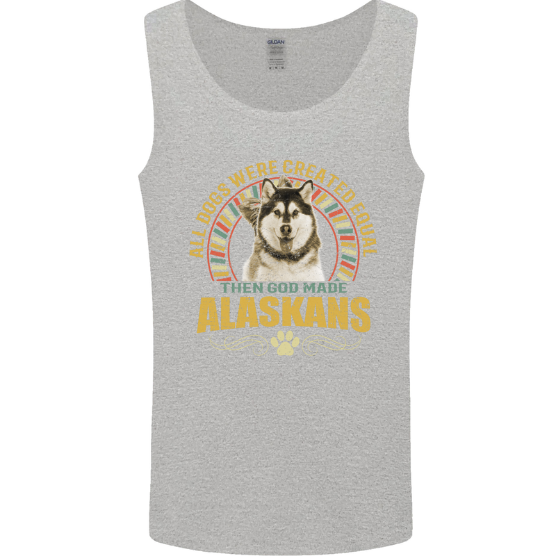 An Alaskan Dog Mens Vest Tank Top Sports Grey