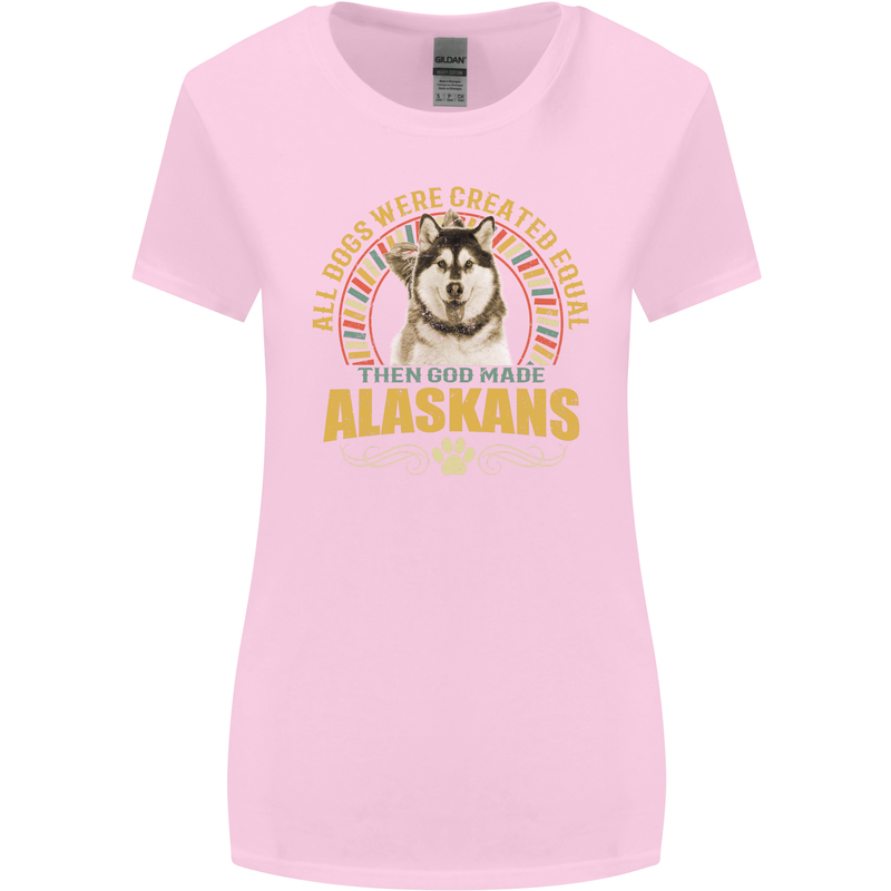 An Alaskan Dog Womens Wider Cut T-Shirt Light Pink