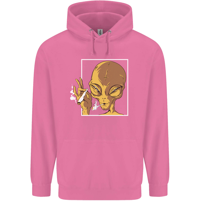 An Alien Smoking Weed Childrens Kids Hoodie Azalea