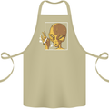 An Alien Smoking Weed Cotton Apron 100% Organic Khaki