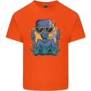 An Alien Smoking Weed Funny Drug Culture Kids T-Shirt Childrens Orange