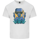 An Alien Smoking Weed Funny Drug Culture Kids T-Shirt Childrens White