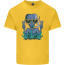 An Alien Smoking Weed Funny Drug Culture Kids T-Shirt Childrens Yellow
