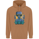An Alien Smoking Weed Funny Drug Culture Mens 80% Cotton Hoodie Caramel Latte