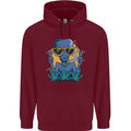 An Alien Smoking Weed Funny Drug Culture Mens 80% Cotton Hoodie Maroon
