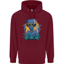 An Alien Smoking Weed Funny Drug Culture Mens 80% Cotton Hoodie Maroon