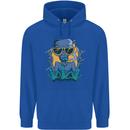 An Alien Smoking Weed Funny Drug Culture Mens 80% Cotton Hoodie Royal Blue