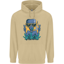 An Alien Smoking Weed Funny Drug Culture Mens 80% Cotton Hoodie Sand