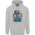 An Alien Smoking Weed Funny Drug Culture Mens 80% Cotton Hoodie Sports Grey