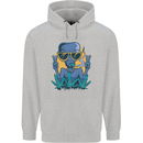 An Alien Smoking Weed Funny Drug Culture Mens 80% Cotton Hoodie Sports Grey