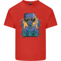 An Alien Smoking Weed Funny Drug Culture Mens Cotton T-Shirt Tee Top Red