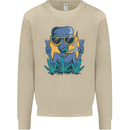 An Alien Smoking Weed Funny Drug Culture Mens Sweatshirt Jumper Sand
